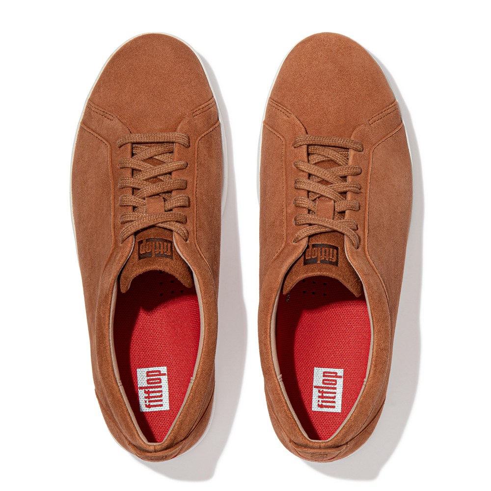 Fitflop Womens Sneakers - Rally Suede - Brown - 957-LTVCYK